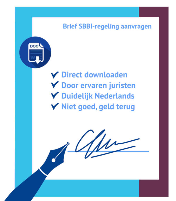 Brief SBBI-regeling aanvragen